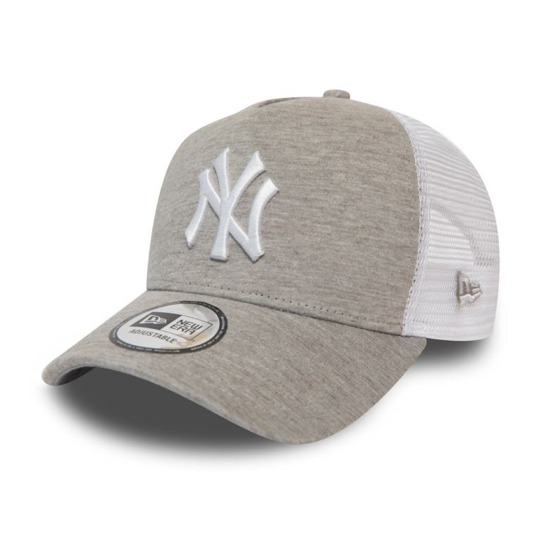 Gorras New Era Mlb Grises - New York Yankees Jersey Essential A-Frame Trucker 51078QMOJ